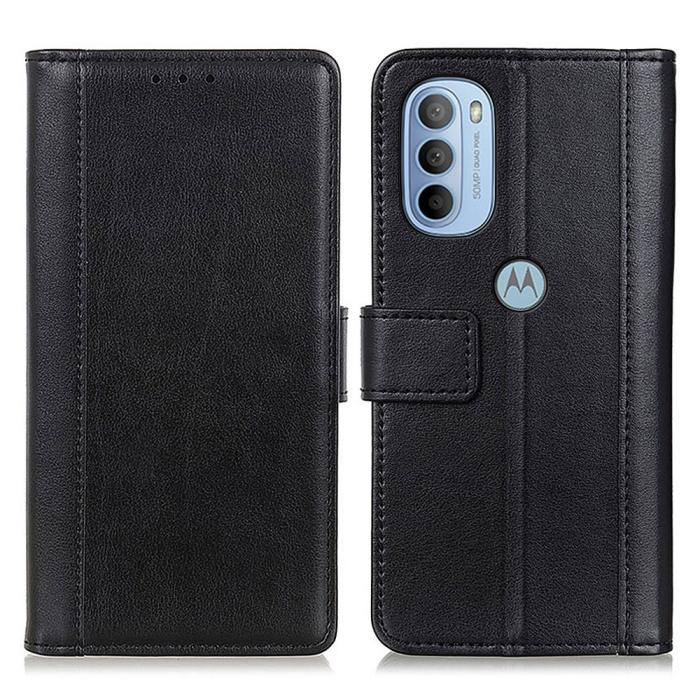 Bild 1, Motorola Moto G31 / G41 Fodral Läder Svart