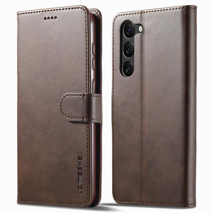 Bild 1, LC.IMEEKE Samsung Galaxy S24 Plus Fodral Läder Brun