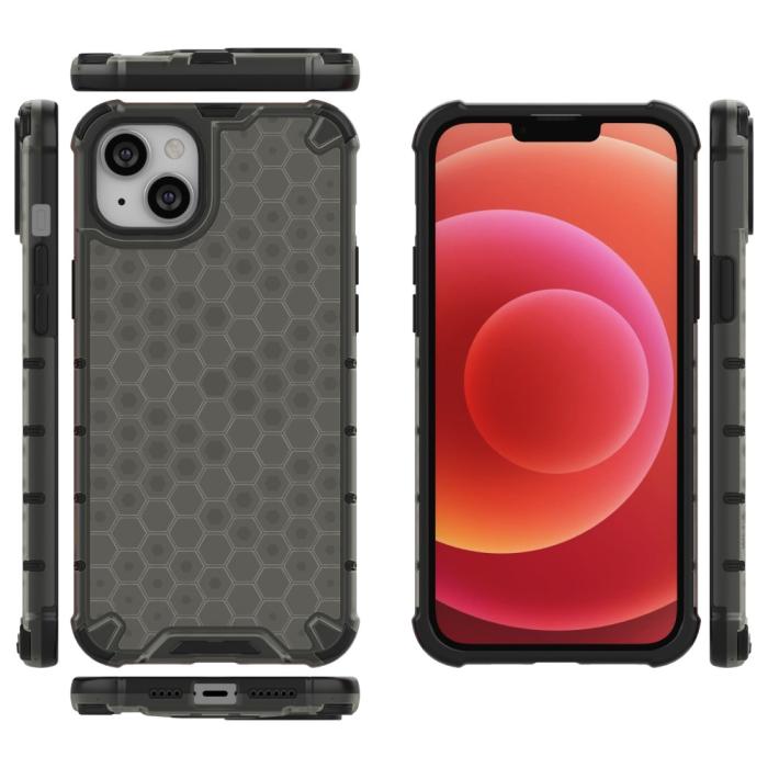 Bild 6, iPhone 15 Plus Skal Honeycomb Shockproof Svart