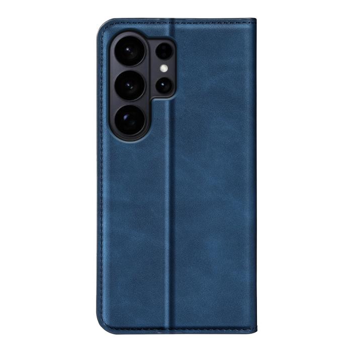 Bild 3, Samsung Galaxy S26 Ultra Fodral Flip Skin Touch Läder Blå