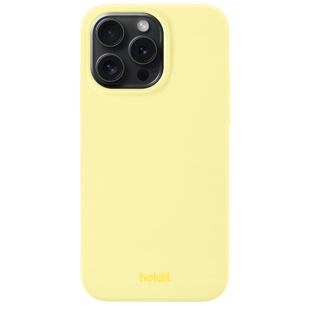 holdit iPhone 15 Pro Max Mobilskal Silikon Lemonad