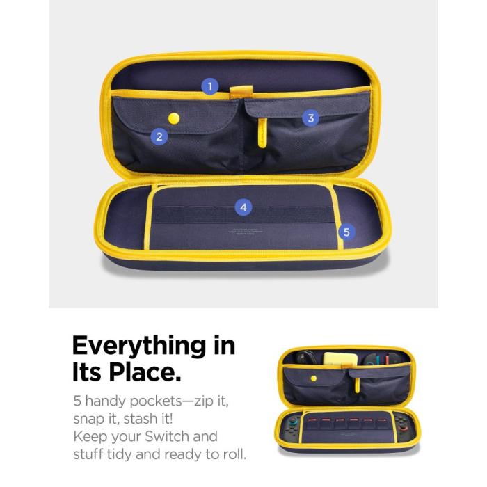 Bild 4, Spigen Nintendo Switch 2 Förvaringsväska Nano Pop Blueberry Navy