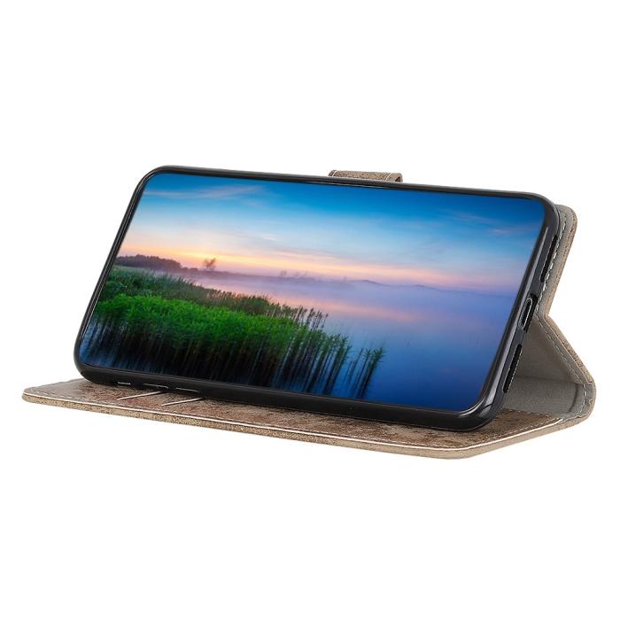 Bild 4, Samsung Galaxy S22 Plus Fodral Retro Läder Khaki
