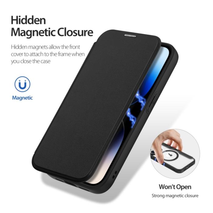 Bild 2, DUX DUCIS iPhone 15 Pro Fodral MagSafe Skin X Pro Svart