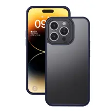 iPhone 15 Pro Skal Frostad Hybrid Blå