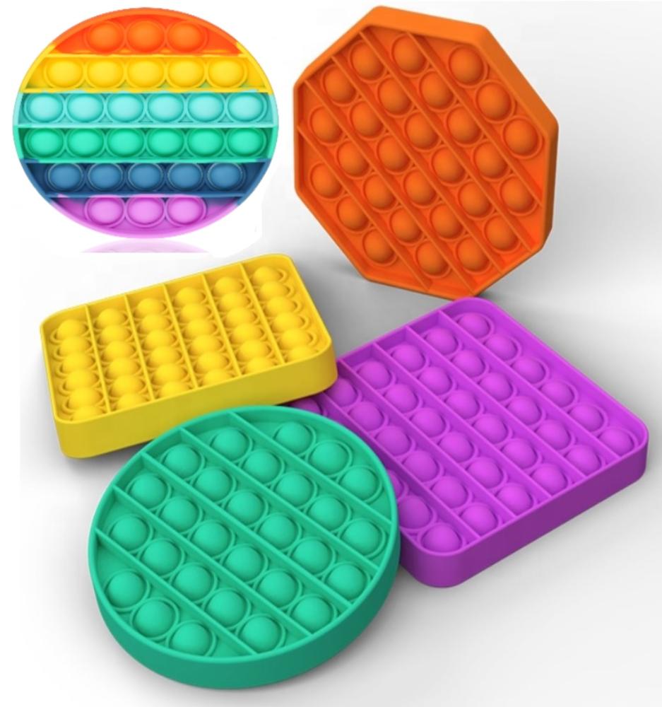Pop It Fidget Toy - Flera Färger & Modeller! - Svart