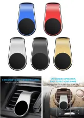 Universal Magnet Bilh&aring;llare f&ouml;r Ventilation - Svart