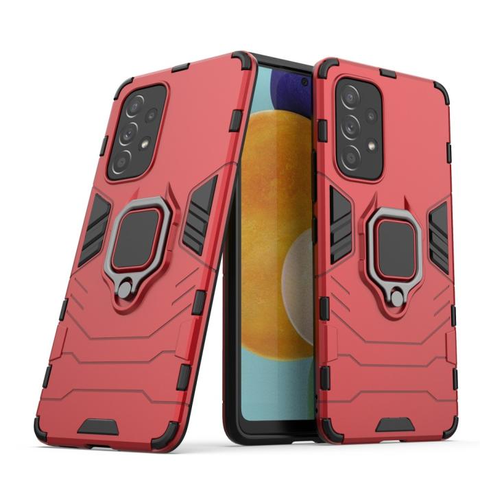 Bild 4, Samsung Galaxy A53 5G Skal Ring Armor Hybrid Röd