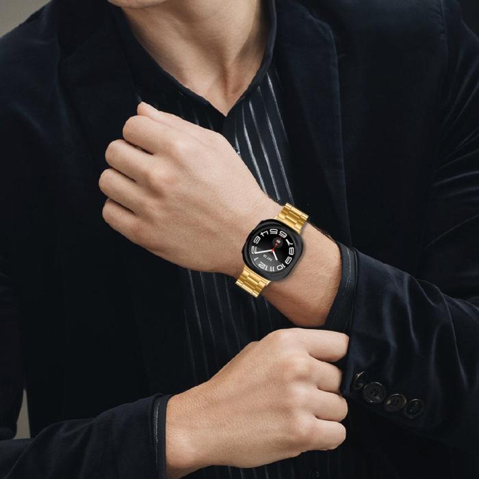 Bild 4, Galaxy Watch Ultra (2025) 47 mm Klockarmband Rostfritt Stål Guld