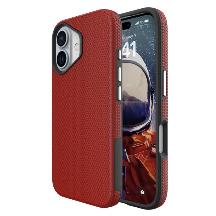 Bild 2, iPhone 16 Plus Skal Xtreme Shockproof Hybrid Röd