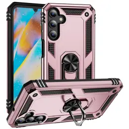 Samsung Galaxy A15 5G Skal Armor Ring Hybrid Roséguld