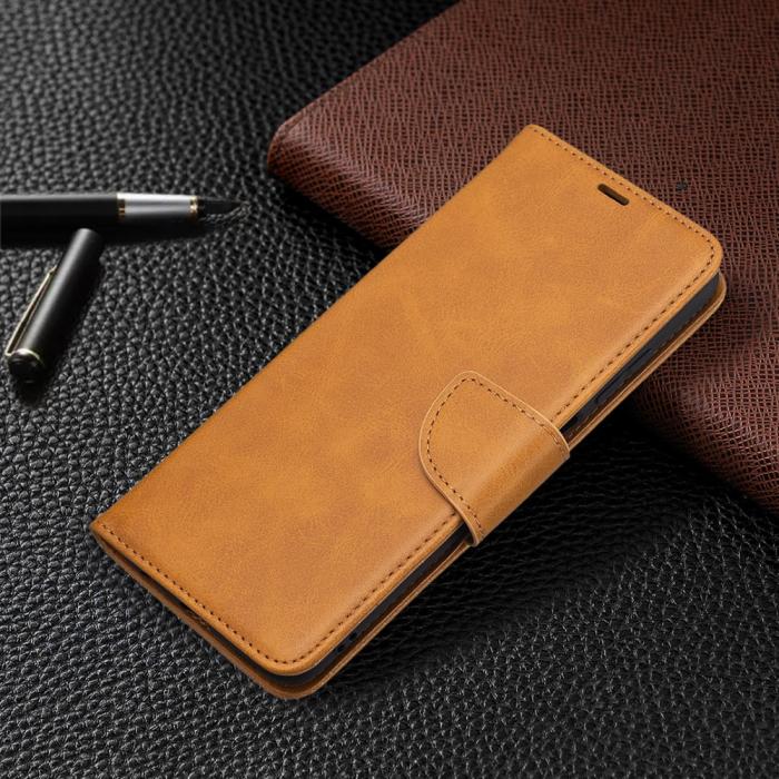 Bild 6, Samsung Galaxy A03s Fodral Läder Solid Shark Ljus Brun