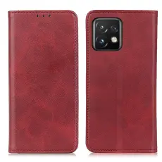 Motorola Edge 40 Pro 5G Fodral Flip Split L&auml;der R&ouml;d