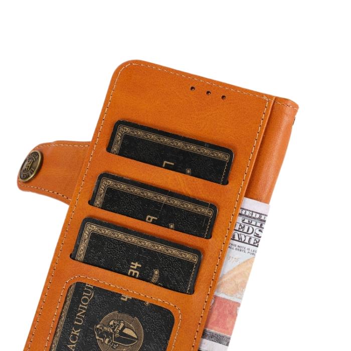 Bild 5, KHAZNEH Samsung Galaxy S22 Fodral Läder Brun