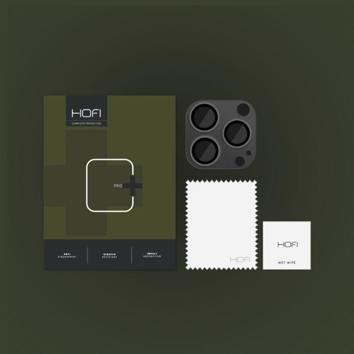 Bild 2, HOFI iPhone 14 Pro / 14 Pro Max Linsskydd FullCam Pro+ Svart
