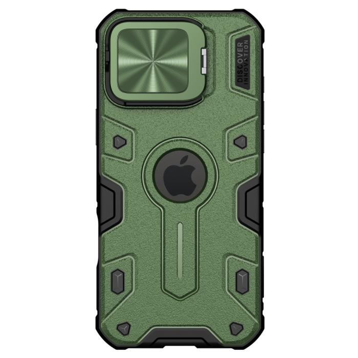 Bild 2, NILLKIN iPhone 16 Pro Max Skal Camshield Armor Grön