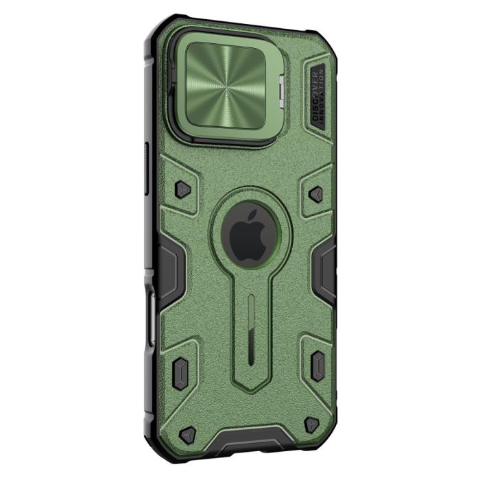 Bild 4, NILLKIN iPhone 16 Pro Max Skal Camshield Armor Grön