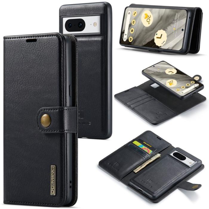 Bild 1, DG.MING Google Pixel 8 2in1 Magnet Fodral / Skal Svart