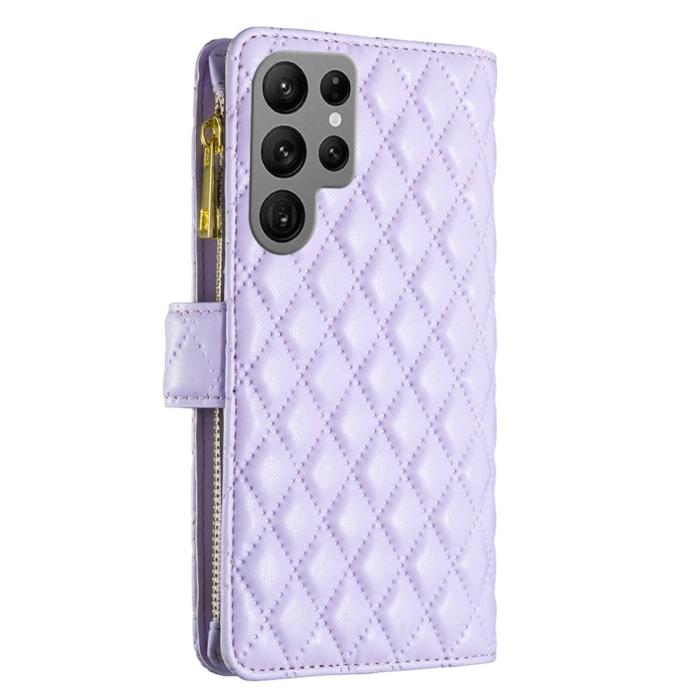 Bild 6, BINFEN Galaxy S25 Ultra Fodral Diamond Multifunktionell Lila