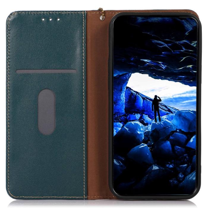 Bild 2, KHAZNEH Sony Xperia 5 V Fodral RFID Äkta Läder Grön