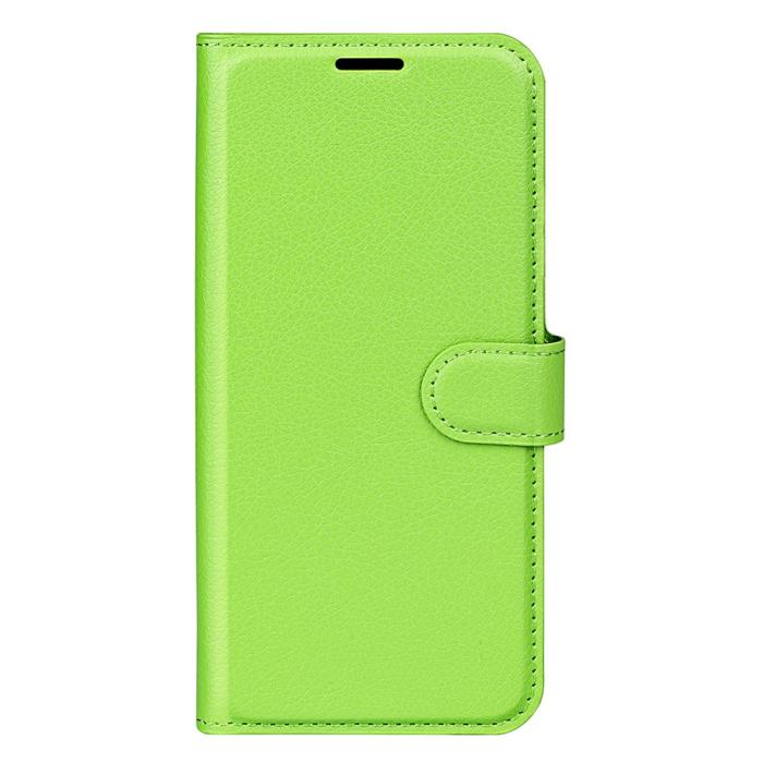 Bild 5, Samsung Galaxy S25 Fodral Litchi Läder Grön