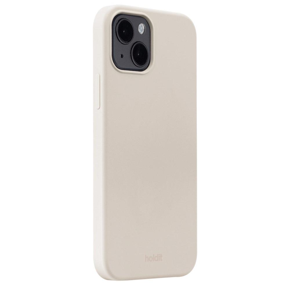 holdit iPhone 15 Plus Mobilskal Silikon Light Beige