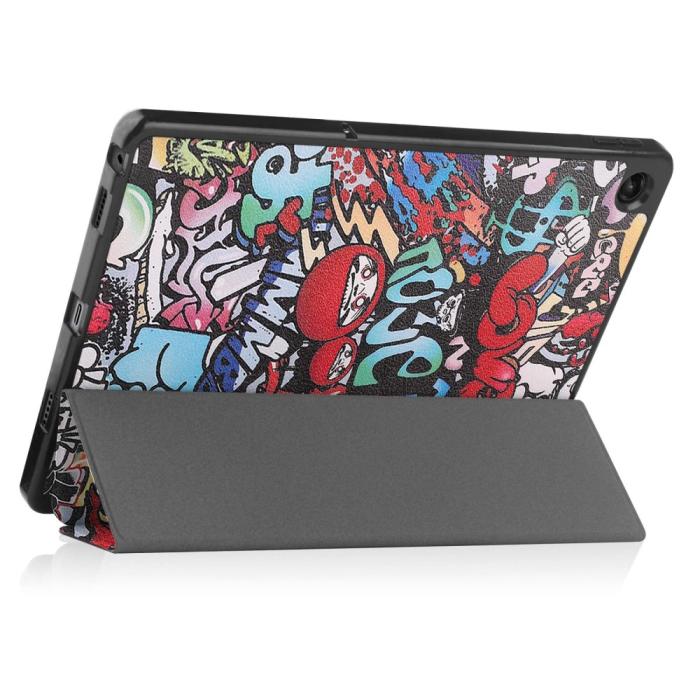 Bild 5, Lenovo Tab M10 Plus Gen 3 Fodral Tri-Fold Grafitti