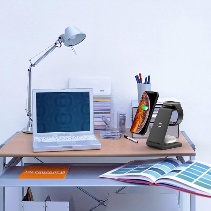 Bild 6, Tech-Protect 3in1 Trådlös Laddare Apple Svart