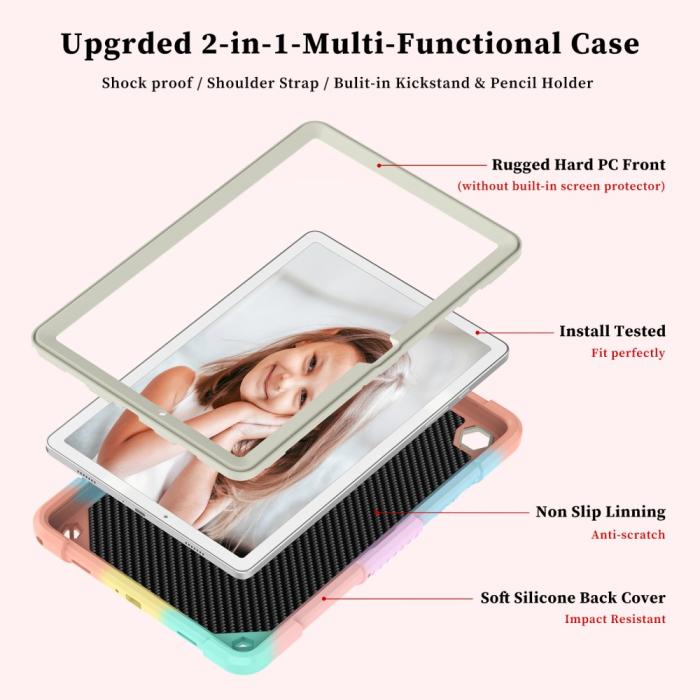 Bild 3, Samsung Galaxy Tab A9 Plus Fodral Butterfly Shockproof Hybrid