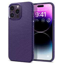 Spigen iPhone 14 Pro Skal Liquid Air Deep Purple