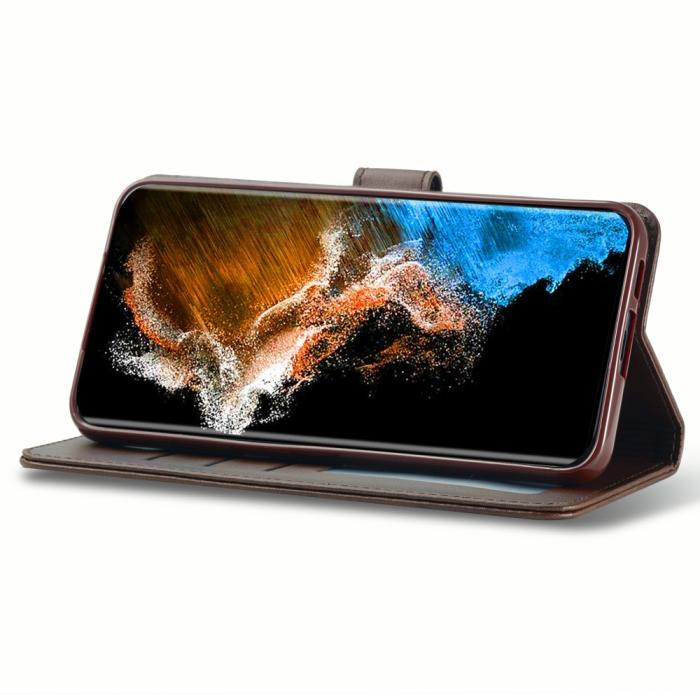 Bild 3, LC.IMEEKE Samsung Galaxy S24 Plus Fodral Läder Brun