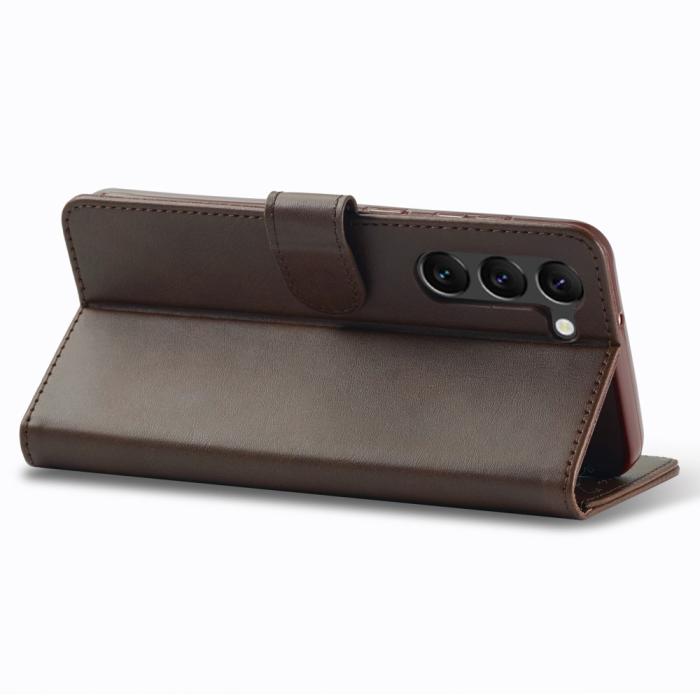 Bild 4, LC.IMEEKE Samsung Galaxy S24 Plus Fodral Läder Brun
