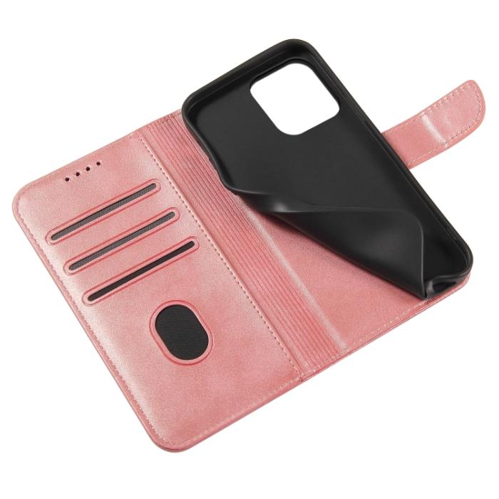 Bild 5, iPhone 14 Fodral Solid Läder Roséguld