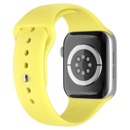 Apple Watch 42/44/45/49 mm Silikon Armband (S/M) Gul