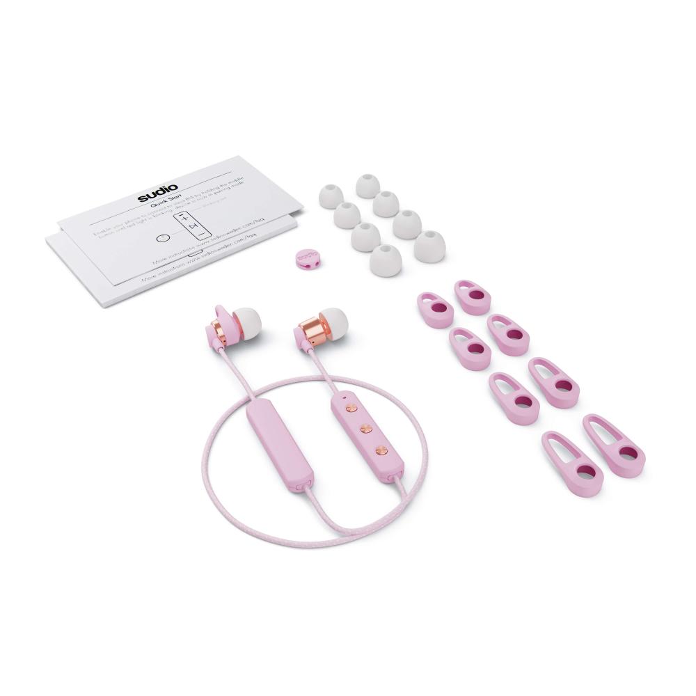 Sudio Hörlur TIO Trådlös In-Ear Mic Rosa