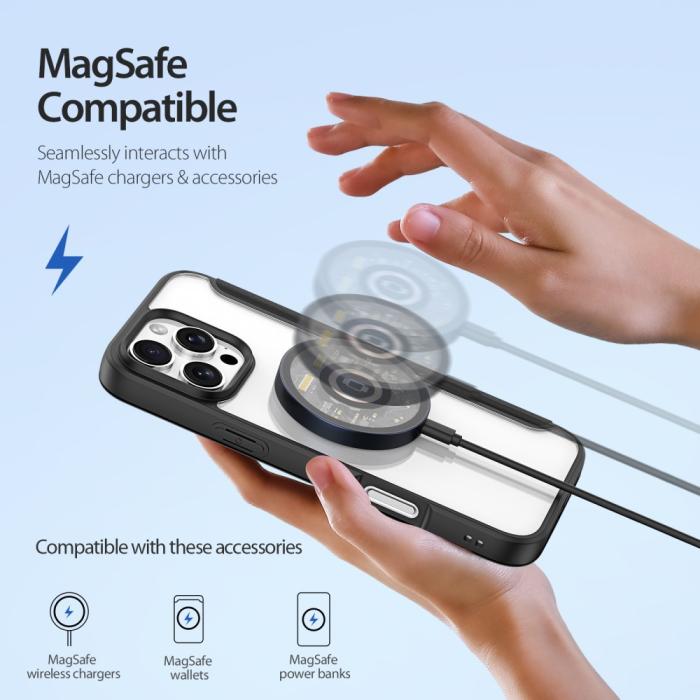 Bild 3, DUX DUCIS iPhone 16 Pro Fodral MagSafe Skin X Pro Svart