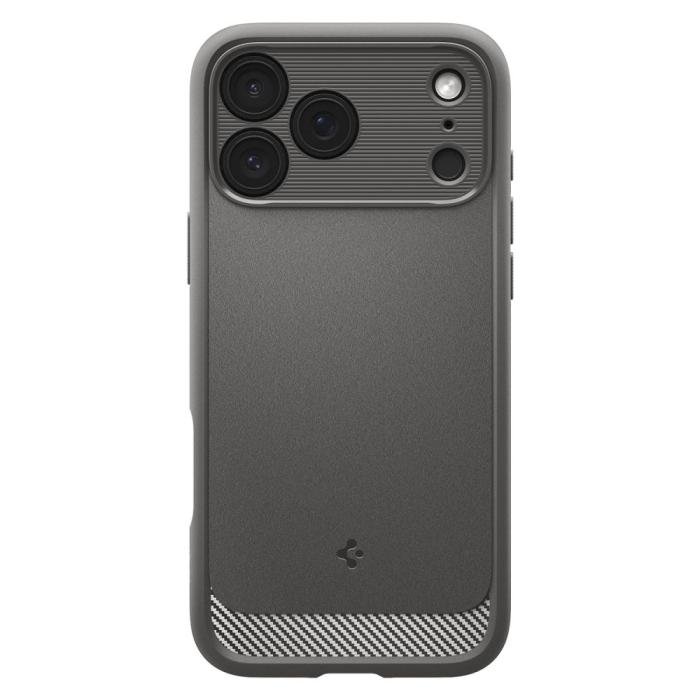 Bild 2, Spigen iPhone 17 Pro Skal MagSafe Rugged Armor Grå