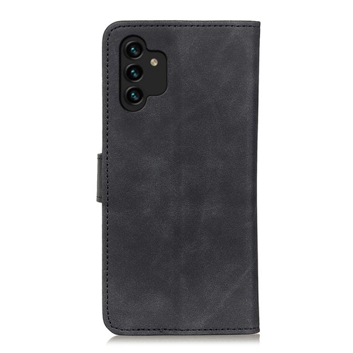 Bild 3, KHAZNEH Samsung Galaxy A13 4G Fodral Retro Läder Svart