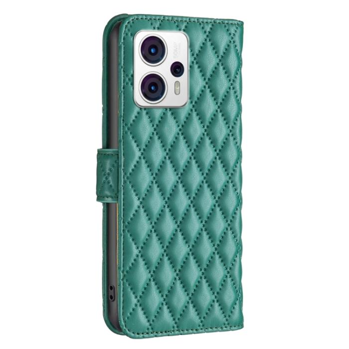 Bild 3, Motorola Moto G13 / G23 / G53 5G Fodral Diamond Grön