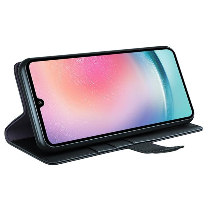 Bild 3, Samsung Galaxy A25 5G Fodral Premium Äkta Läder Svart