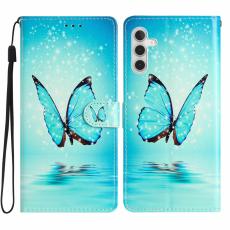 Samsung Galaxy S25 Plus Fodral Med Tryck Bl&aring; Fj&auml;ril