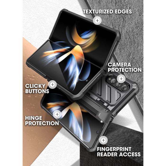 Bild 6, Supcase Galaxy Z Fold 4 Skal Unicorn Beetle Pro Svart