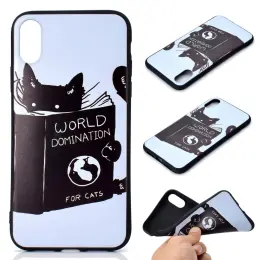 iPhone Xs Max - TPU Skal - Reading Cat