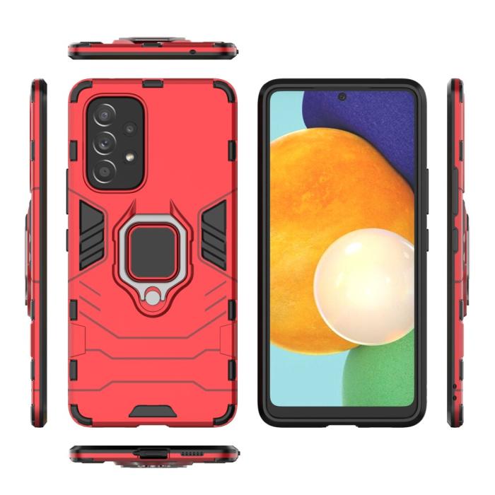 Bild 5, Samsung Galaxy A53 5G Skal Ring Armor Hybrid Röd