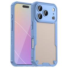 18 Pro Max/17 Pro Max Skal Frostat Transparent/Bl&aring;