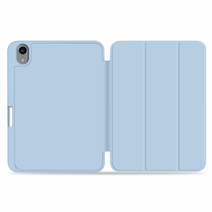 Bild 4, iPad Mini 2024/2021 Fodral Slim Tri-Fold Pennhållare Ljus Blå