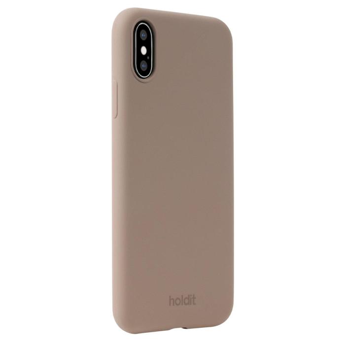 Bild 2, holdit iPhone X/Xs Mobilskal Silikon Mocha Brown