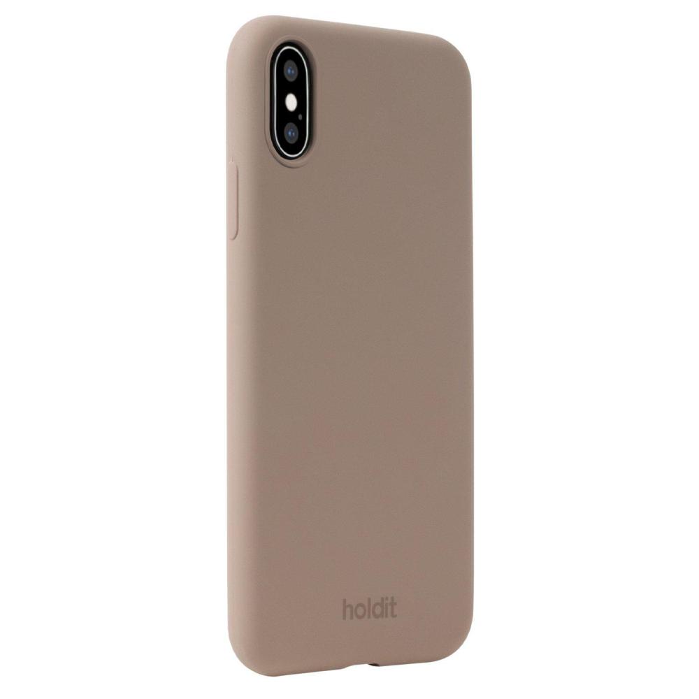 holdit iPhone X/Xs Mobilskal Silikon Mocha Brown