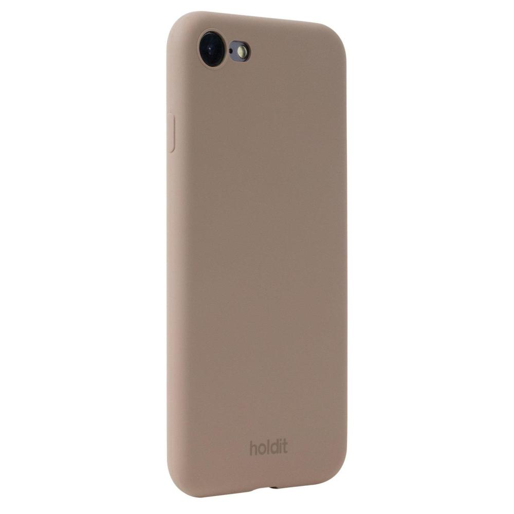 holdit iPhone 7/8/SE Mobilskal Silikon Mocha Brown