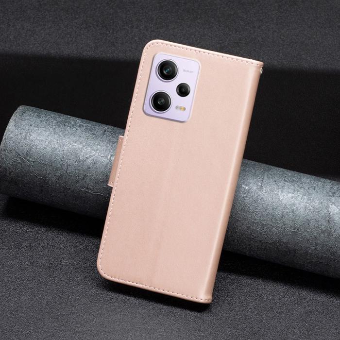 Bild 4, Xiaomi Redmi Note 12 Pro 5G Fodral Med Fjäril Tryck Roséguld